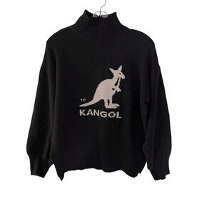 Kangol x H&M Women’s Black and White Turtleneck Sweater Size XS